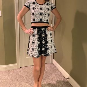 Parker top and skirt set
